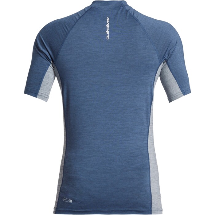 2024 Quiksilver Hombres Todos Los Das Comp UV50 Chaleco De Lycra De Manga Corta AQYWR03141 - Vintage Indigo Heather